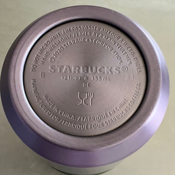 Starbucks 12oz  Stainless Tumbler purple/teal/greenn - Picture 3 of 5